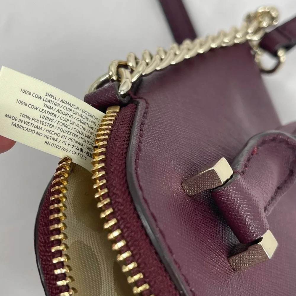Kate Spade Leather Mini Purse Burgundy Cedar Street Crossbody Fall Quiet Luxury